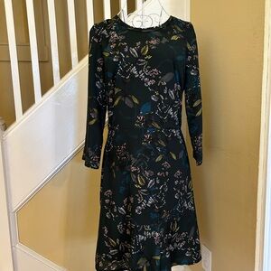 Banana Republic Green Floral Dress